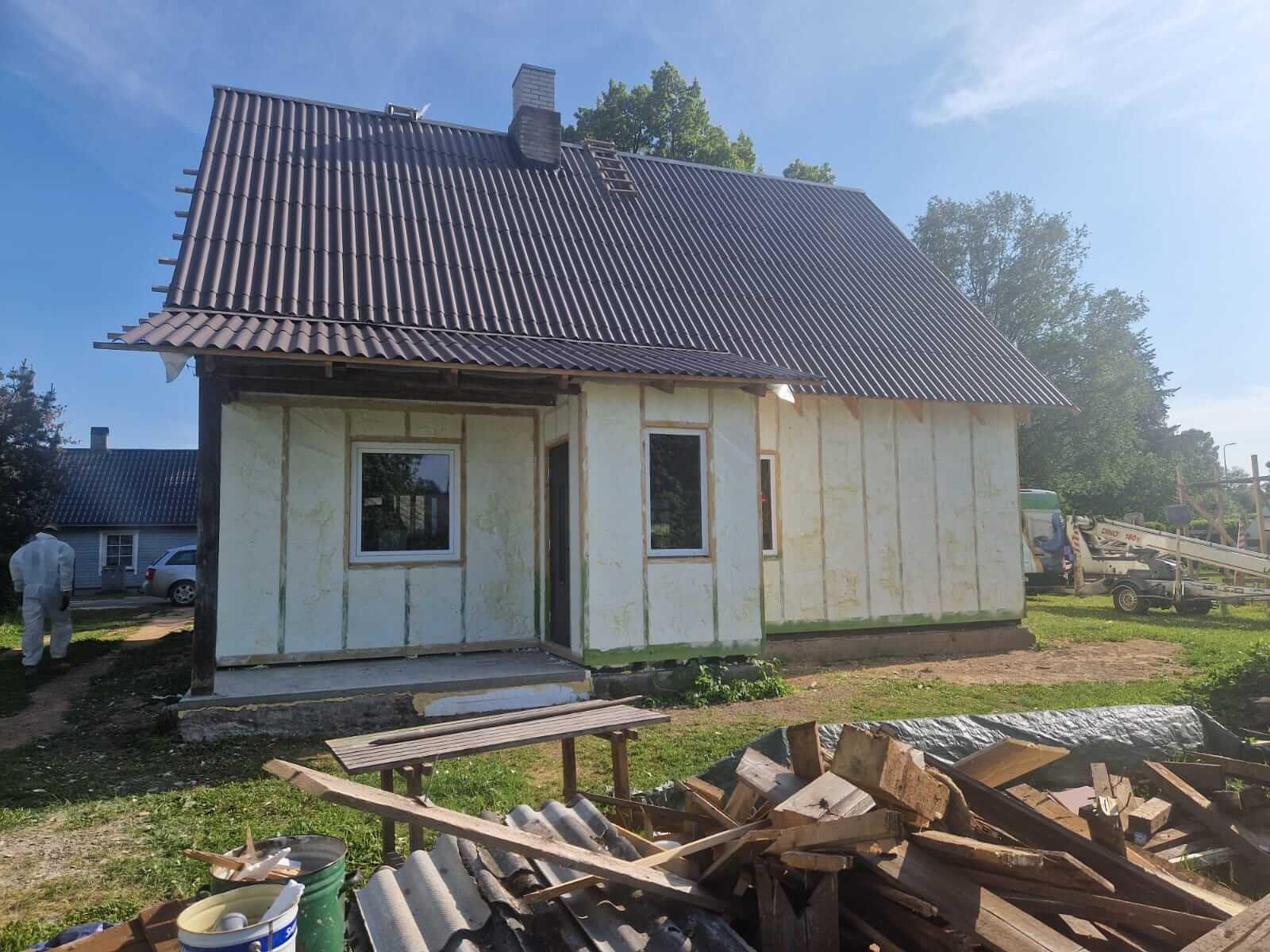 uue maja soojustamine PUR vahuga